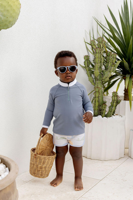 Save The Whales Swim Trunks UPF50