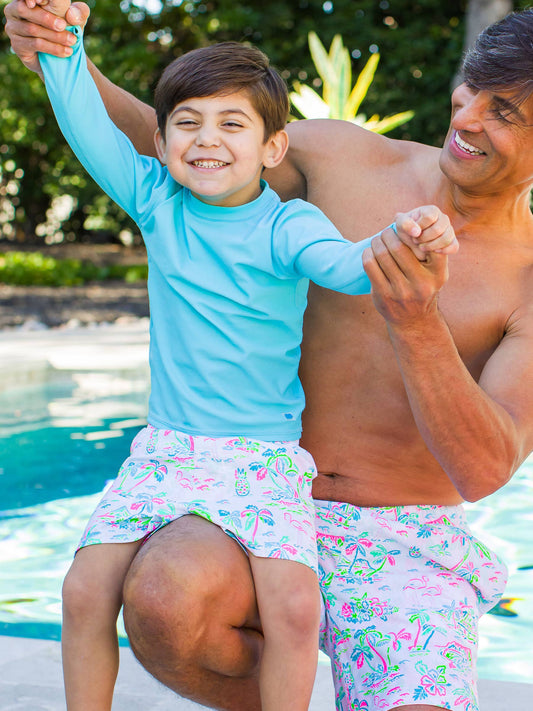 Boys Tropical Resort Swim Trunks