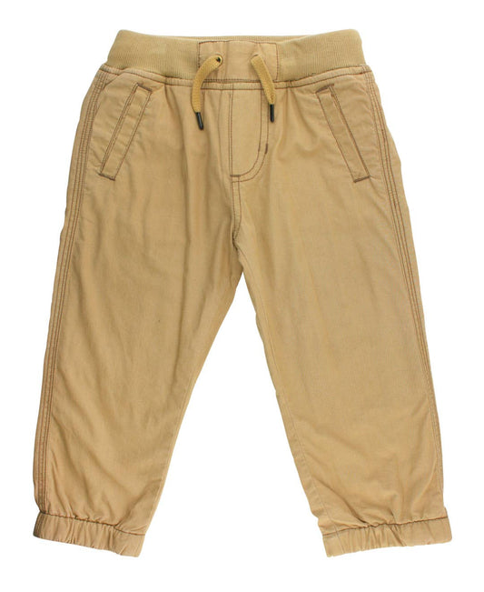 Boys Dark Khaki Jogger Pants