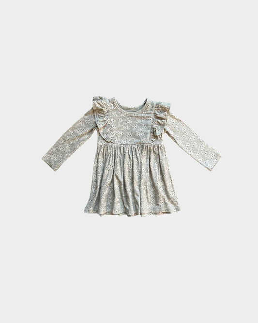 Daisy Clusters Ruffle Dress