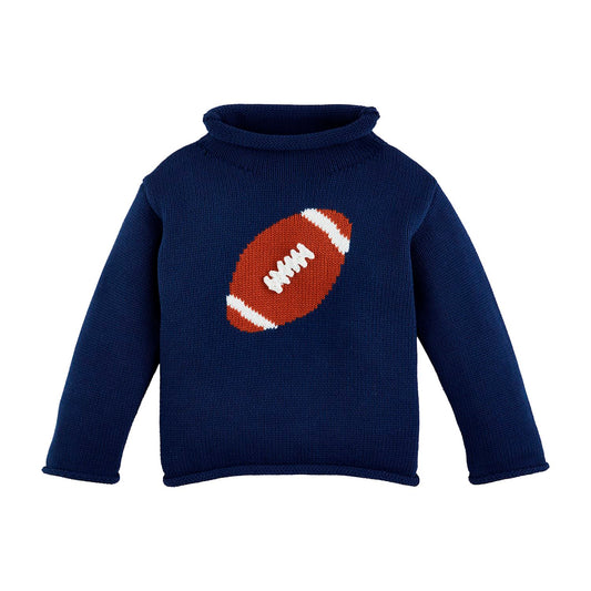 Football Rollneck Toddler Sweater