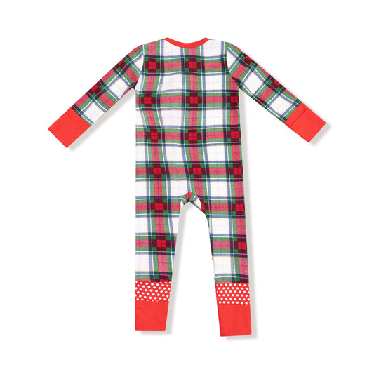 Holiday Plaid - 2 Way Zipper Romper