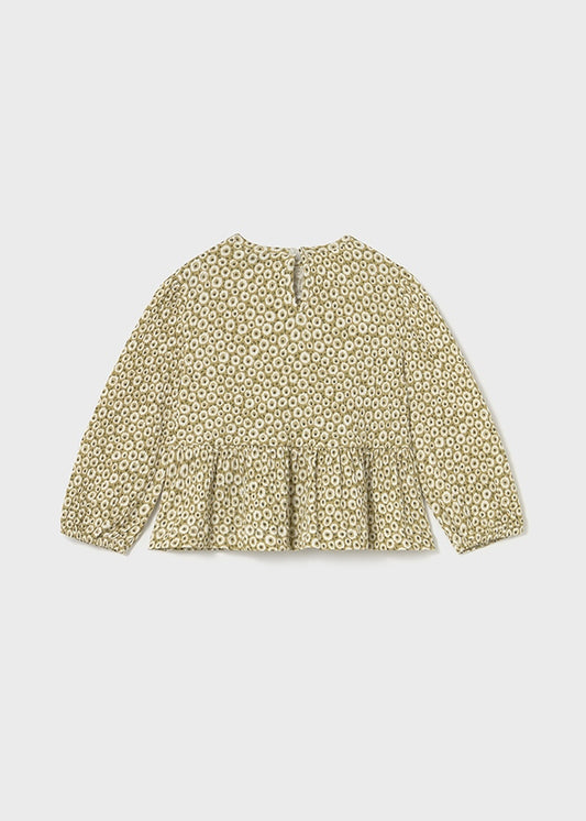 Bambula Blouse with Flowers