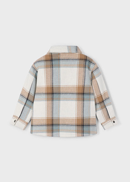 Boy's Plaid Jacket - Caramel