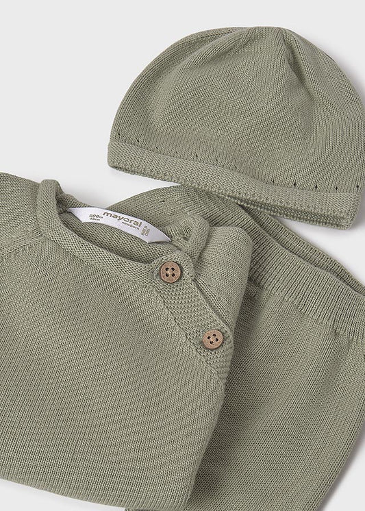 Newborn 3-Piece Gift Knit Set - Sage