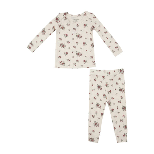 Misty Rose Floral Loungewear Set