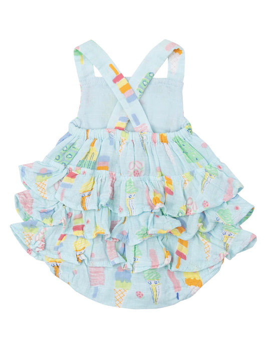 Ruffle Sunsuit, Fruit Dream Popsicles
