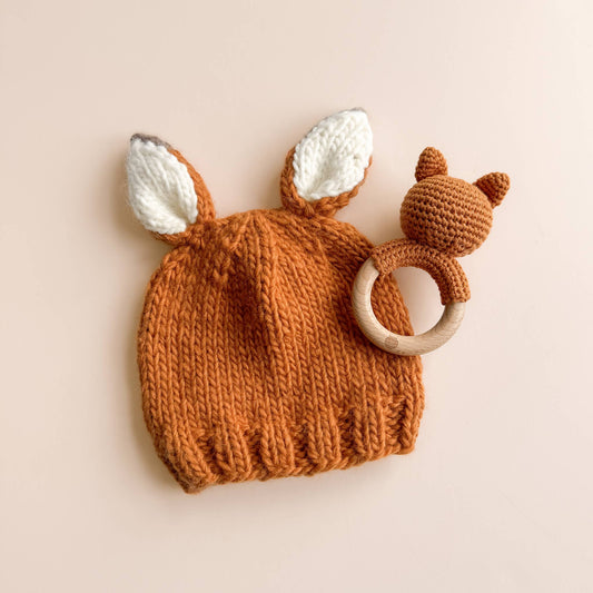 Foxy | Cotton Crochet Rattle Teether - view 2