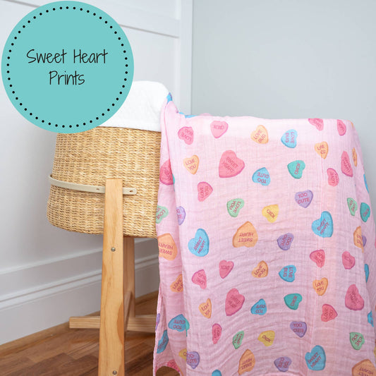 Love Notes Valentine Swaddle Blanket