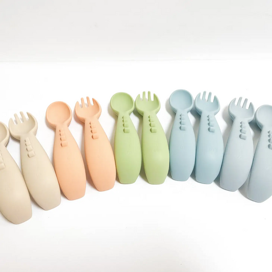 Dino Utensil Set - Tangerine