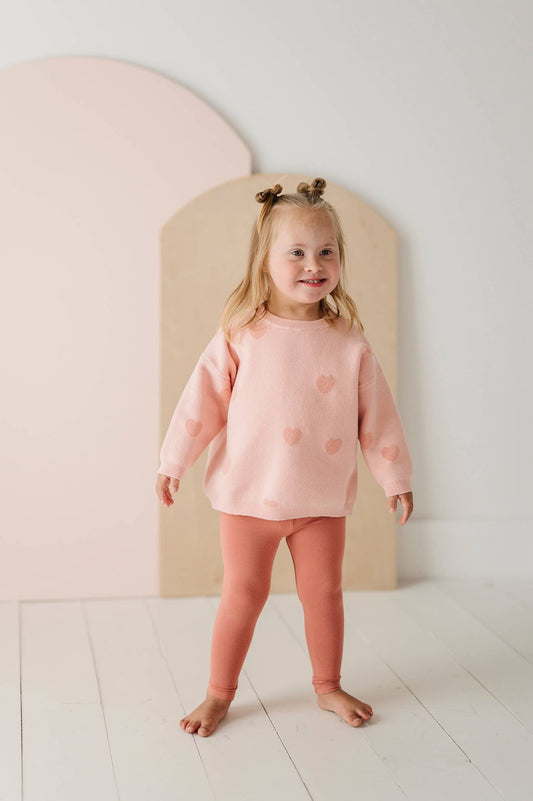 Hearts Chunky Knit Sweater