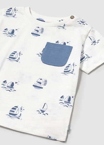 Baby Sailboat T-Shirt with Pocket
