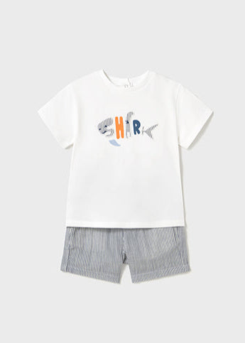 Shorts and Shark T-Shirt Set
