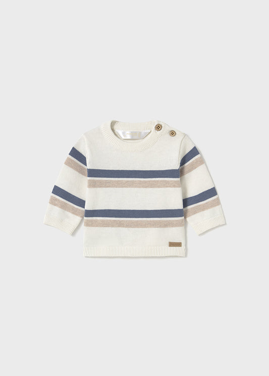 Striped Baby Sweater - Blue