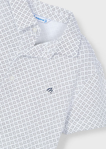 Geometric Print Polo Shirt