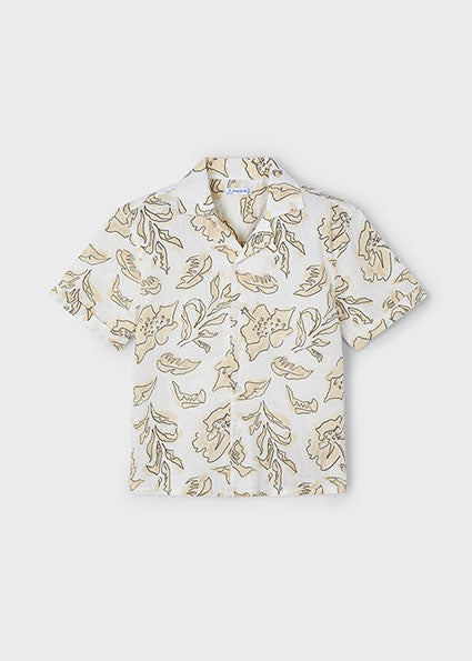 Golden Days Tropical Print Shirt