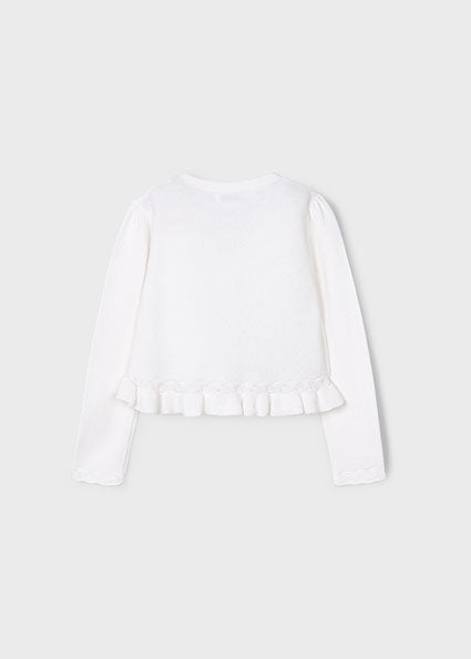 Knit Cardigan with Braided Details