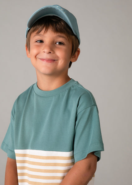 Striped Seafoam Tee