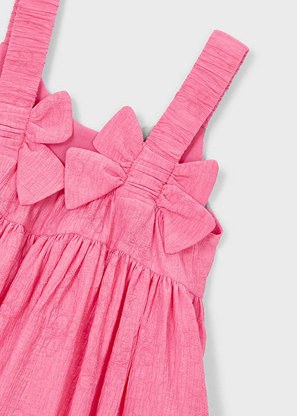 Geranium Bloom Jacquard Dress