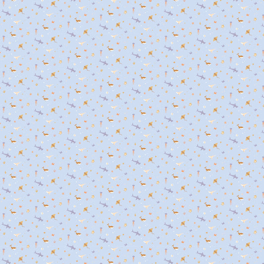 Ocean Creatures Sky Organic Muslin Wrap Swaddle