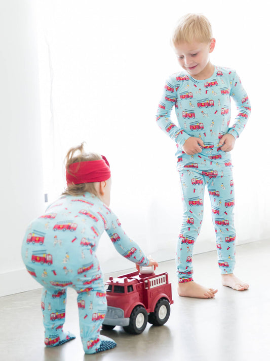 Paws To The Rescue - Bamboo Footed Pajamas