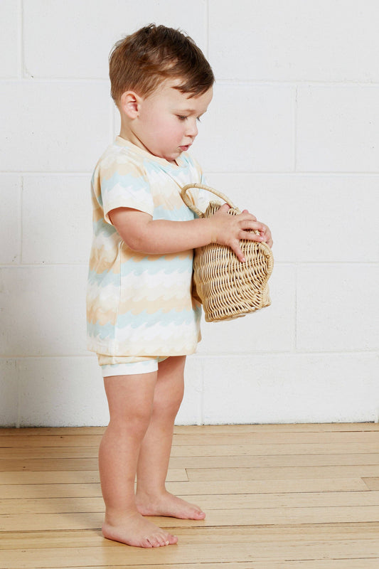 Surfs Up Bloomer Shorts with wave design