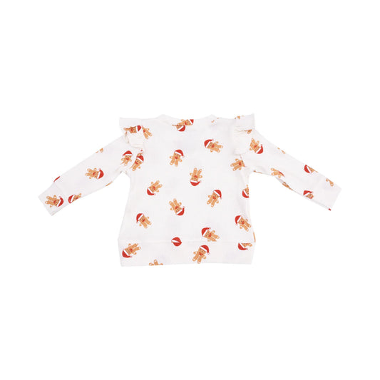 Gingerbread Ruffle Top