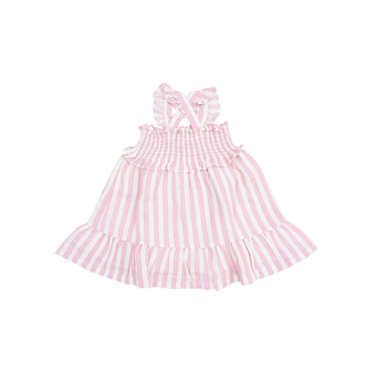 Smocked Ruffle Sundress - Candy Stripe