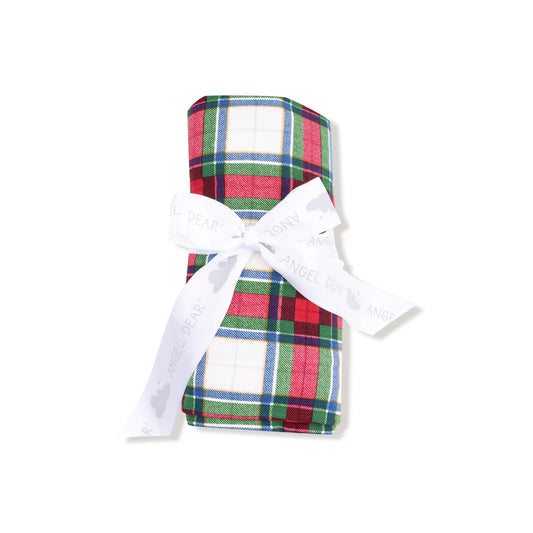 Holiday Plaid Swaddle Blanket