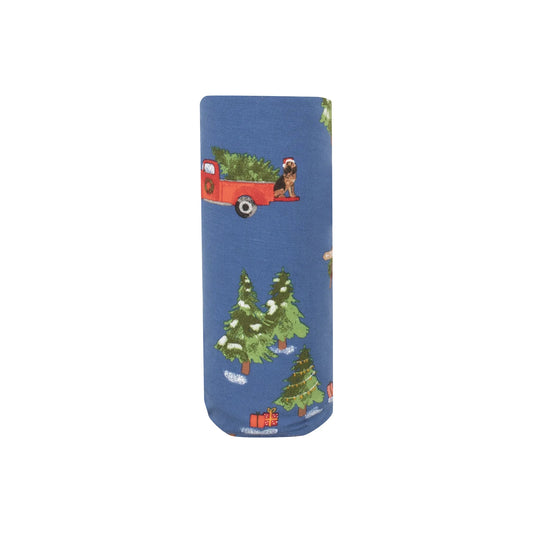 Vintage Red Truck - Swaddle Blanket
