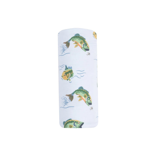 Swaddle Blanket - Bass Fishing - 45"x45"