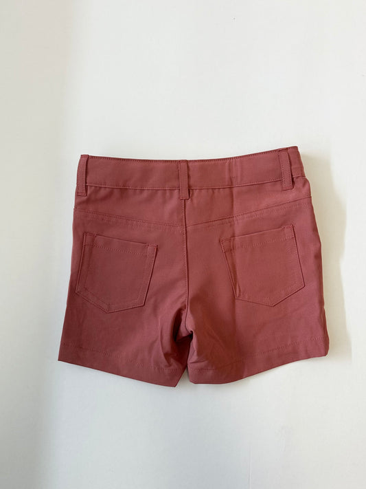 Boy's Dressy Shorts in Dark Rose
