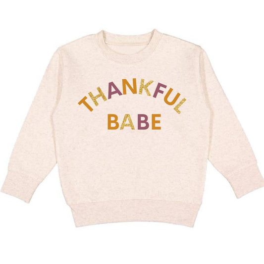 Thankful Babe Thanksgiving Sweatshirt