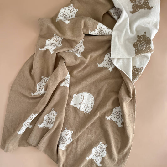 Honey Bear Blanket | Organic Cotton Kids & Baby Blanket