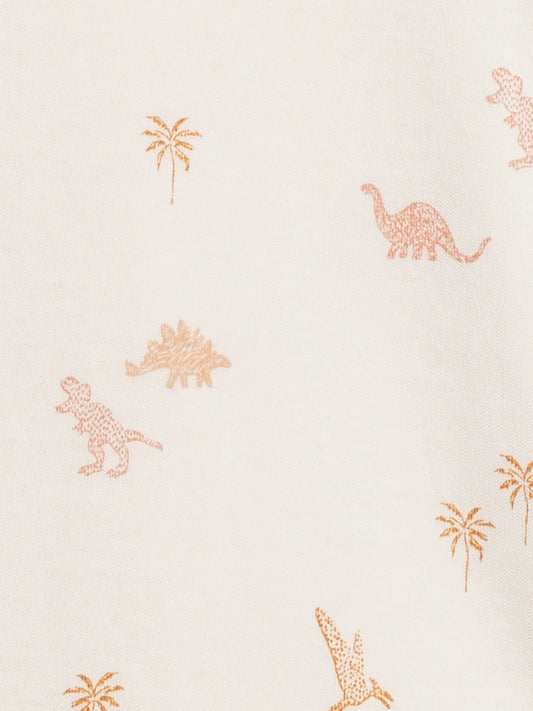Dino-Mite Collection Peyton Zipper Sleeper - Dino / Blush