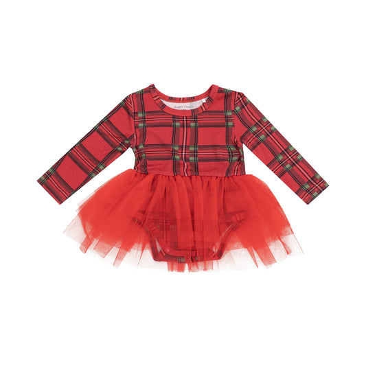 Vintage Holiday Plaid - Tutu Bodysuit