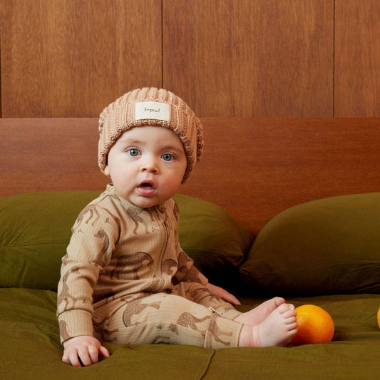 Toast Knit Pom Pom Beanie