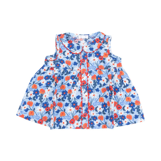 The Jill-Peter Pan Collar with Ric Rac Trim - Poppy Days