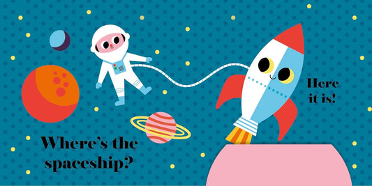 Where's the Plane? An Interactive, Sensory Lift-the-Flap Book with Felt Flaps and a Mirror for Babies & Toddlers. Friendly Aviation Vehicles Include a Helicopter, Rocket, & More