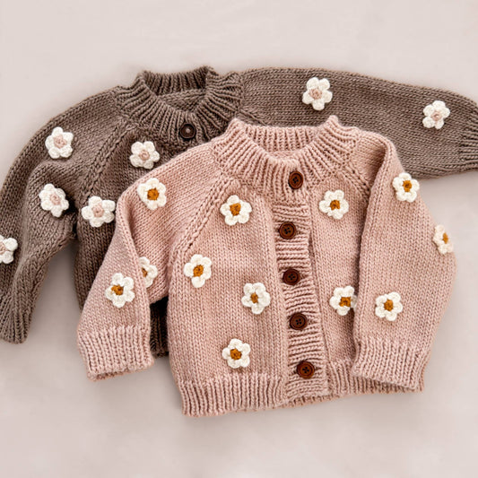 Flower Cardigan in Blush