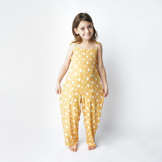 Sunny Days Spaghetti Strap Bamboo Romper