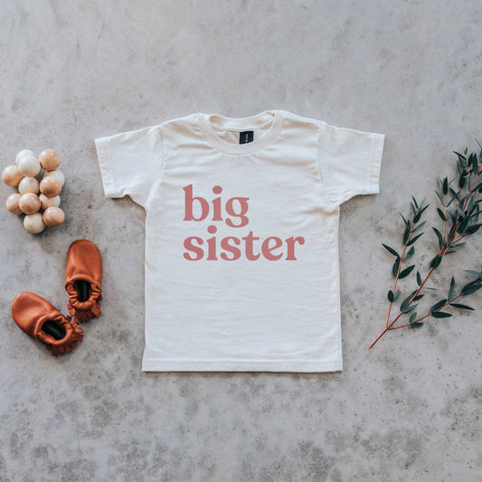 Big Sister Cream Organic Kids Tee