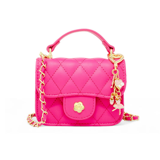 Tiny Quilted Ballet Charm Handbag