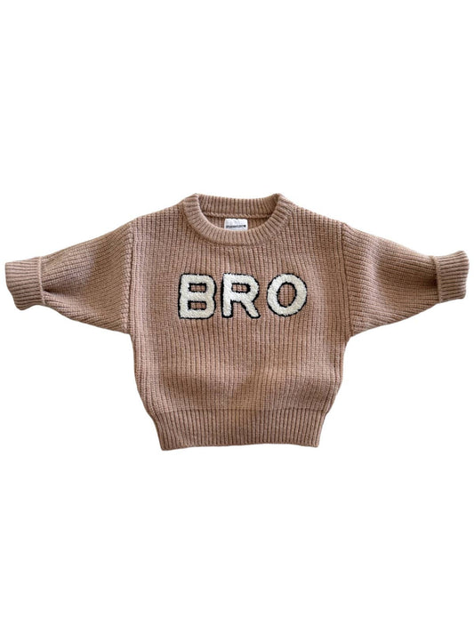 Bro Knit Sweater, Clay