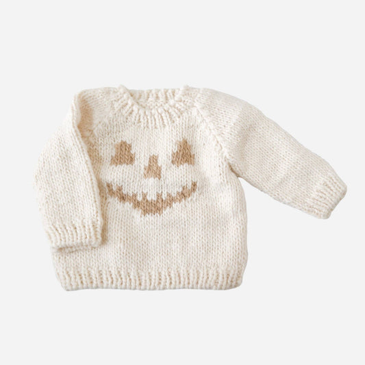 Jack-o-lantern Sweater - Cream