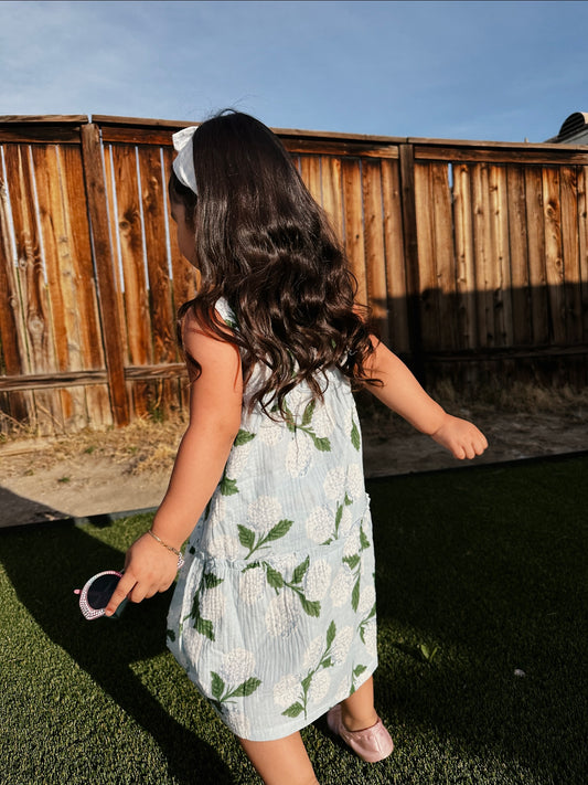 Hydrangea Dress & Headband Set