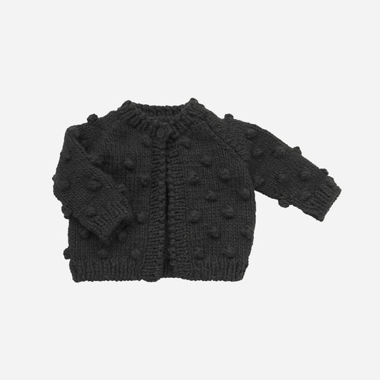 Popcorn Cardigan in Black