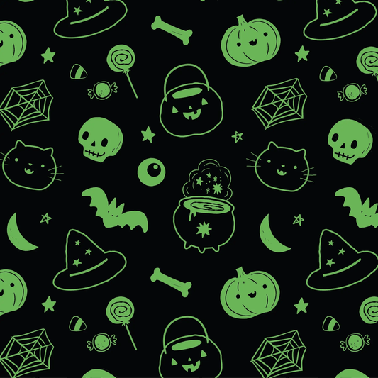 Halloween 2 Way Zipper Romper - Glow In The Dark!