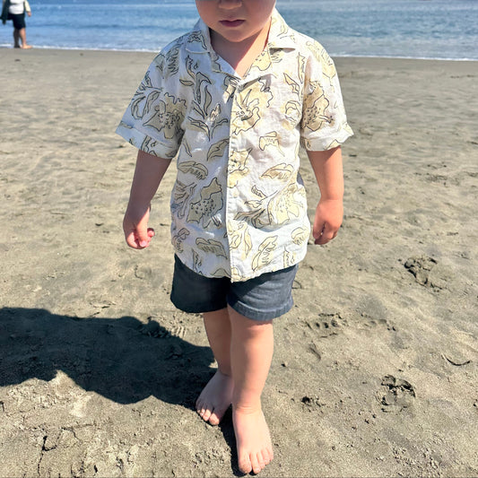 Boy Denim Shorts with Elastic Waistband