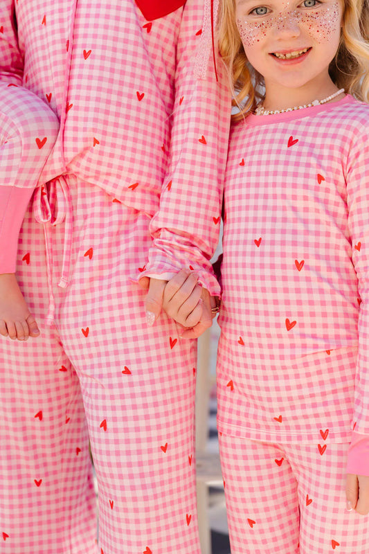Be Mine Gingham Two Piece Set